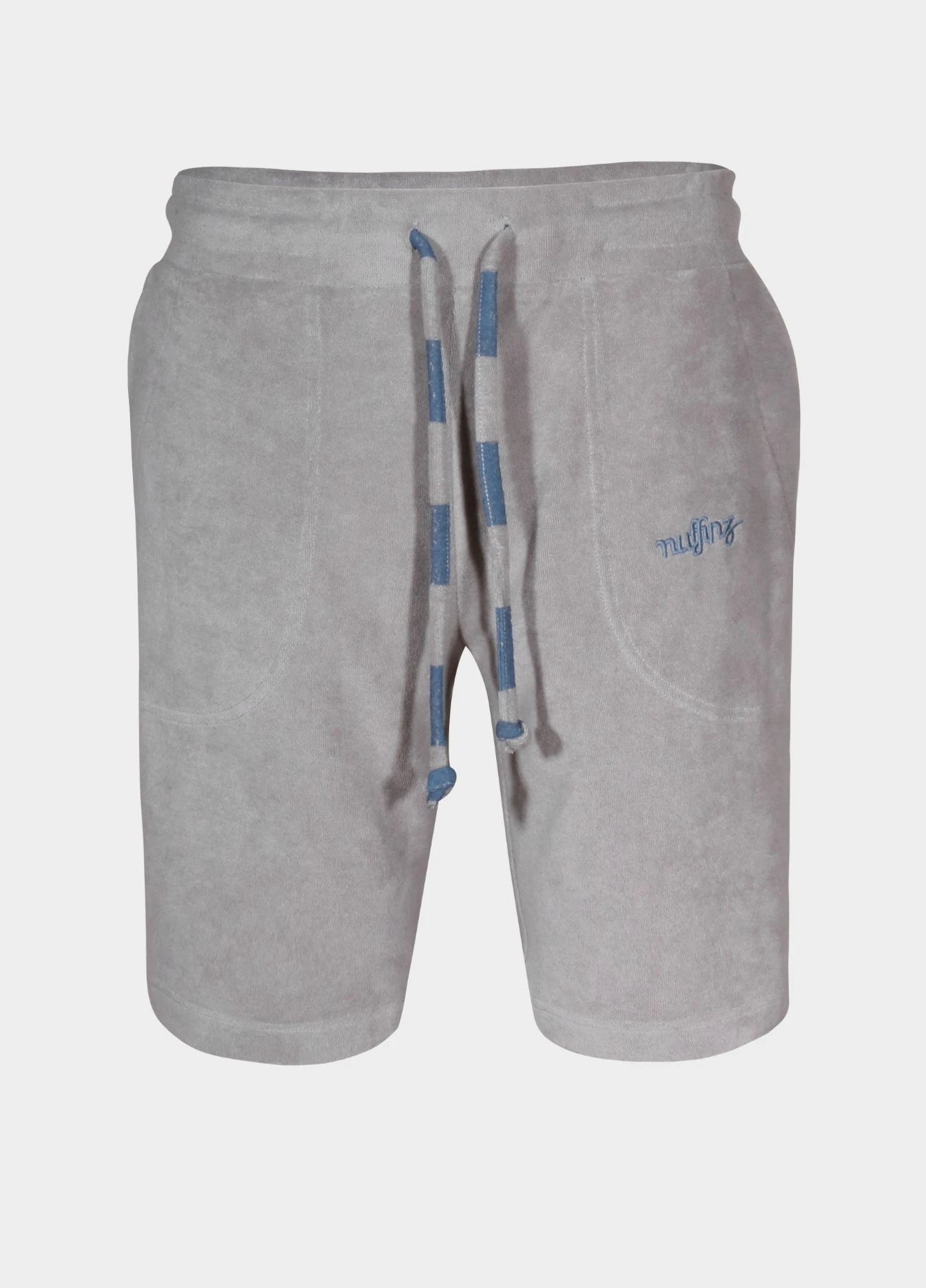 Luxuriöse Frottee-Shorts in Ghost Grey