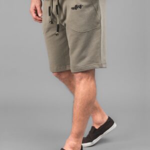 Alternative view of Luxuriöse Frottee-Shorts in Smokey Olive