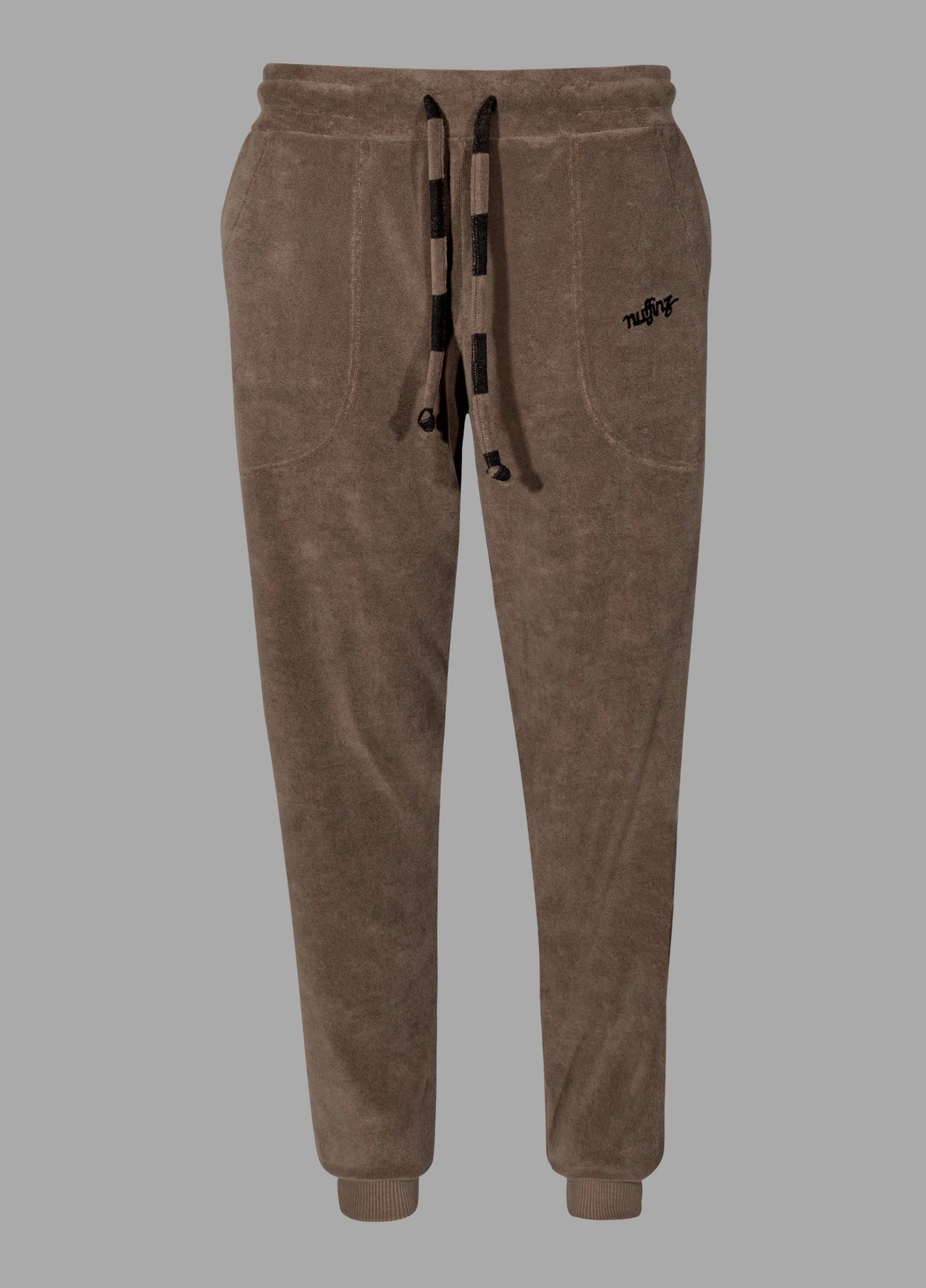 Luxuriöse Frottee-Hose in Shitake