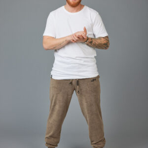 Alternative view of Luxuriöse Frottee-Hose in Lead Grey