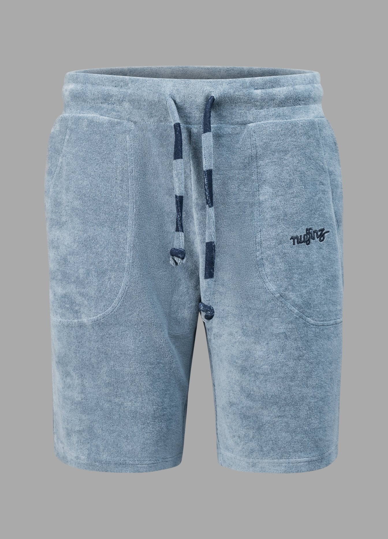 Luxuriöse Frottee-Shorts in Mirage Blue